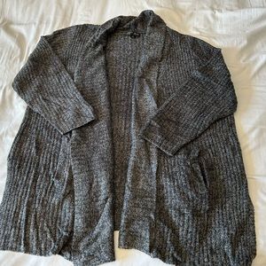 EUC open gray cardigan